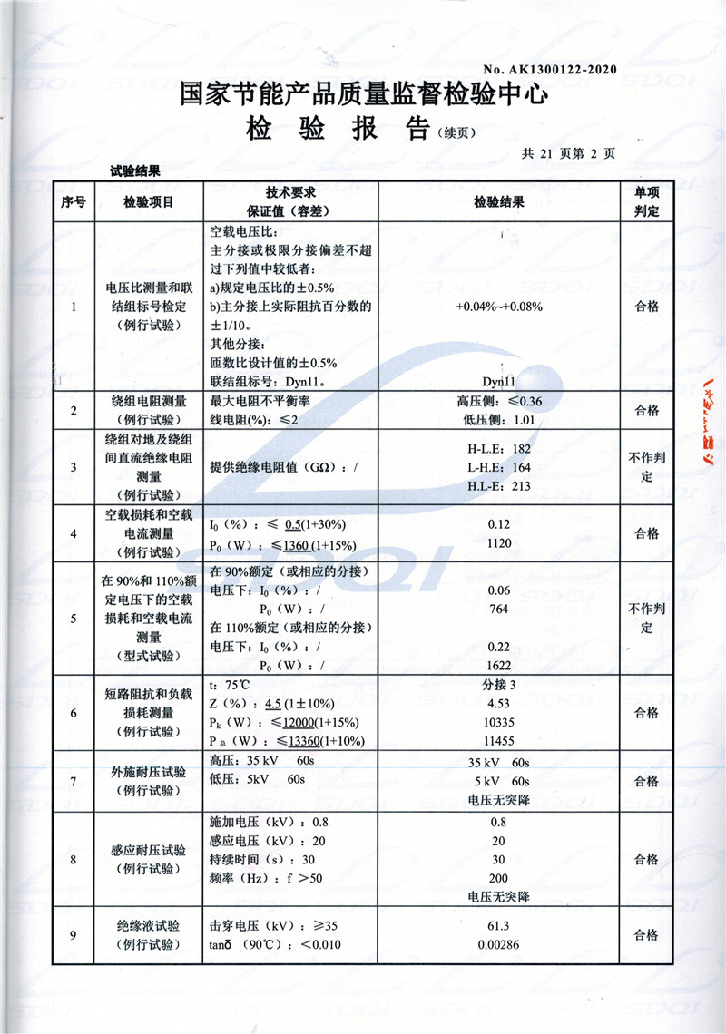 高低压试验报告-S11-1250治多治多治多油浸式变压器-2.jpg